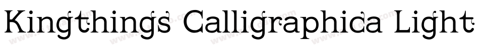 Kingthings Calligraphica Light字体转换